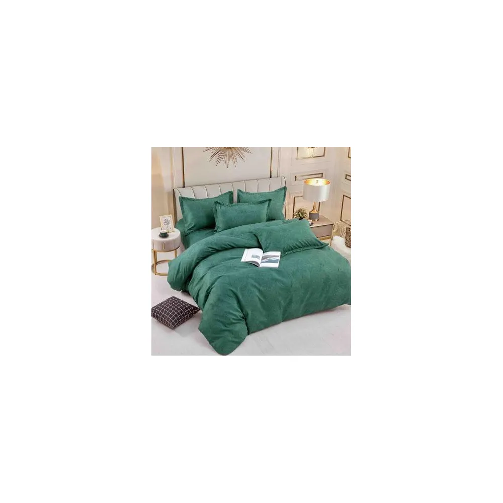 Lenjerie de Pat, Bumbac Finet, 6 Piese, Pat Dublu -JO76