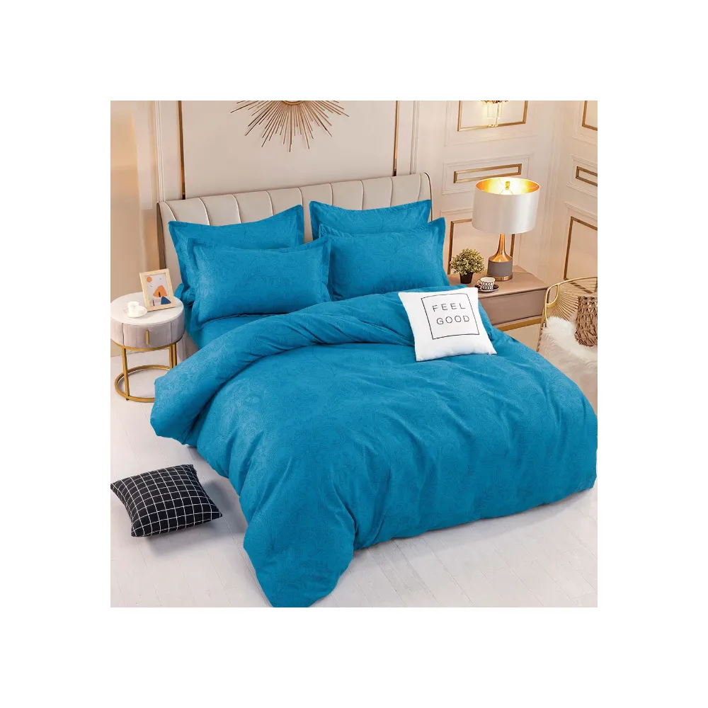 Lenjerie de Pat, Bumbac Finet, 6 Piese, Pat Dublu - JO2