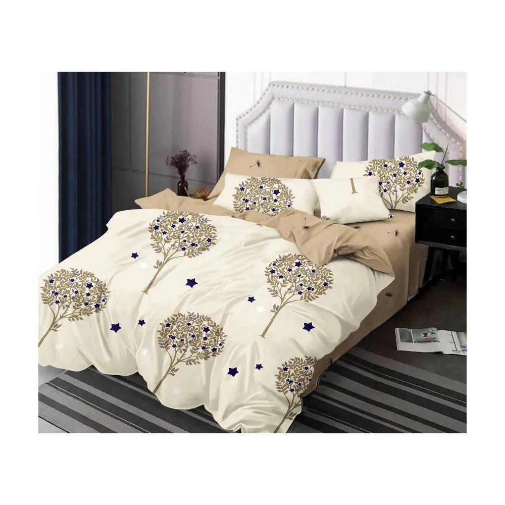 Lenjerie de pat Bumbac Finet 6 piese cu elastic - PUC70