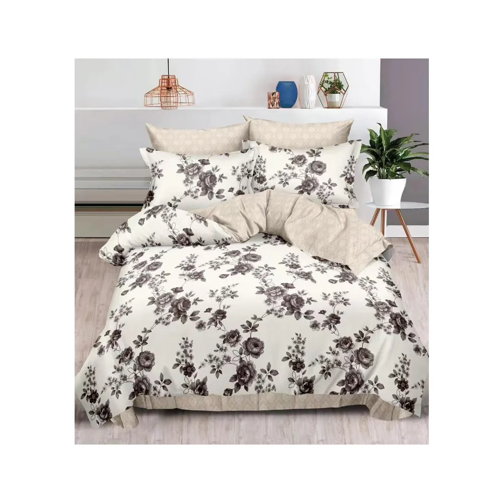 Lenjerie de pat dublu, bumbac finet, 6 piese - SIPRR60-477