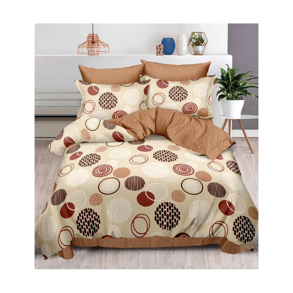 Lenjerie de pat dublu, bumbac finet, 6 piese - SIPRR60-480