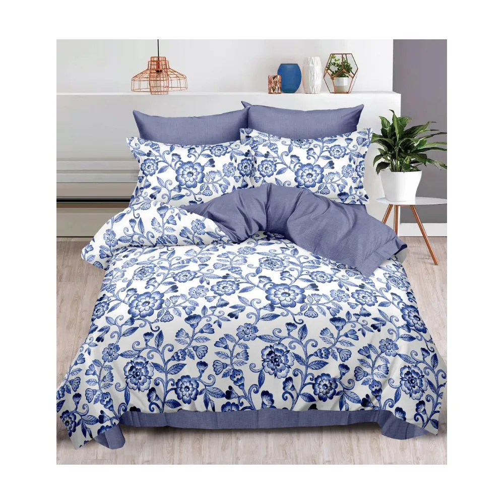 Lenjerie de pat dublu, bumbac finet, 6 piese - SIPRR60-494