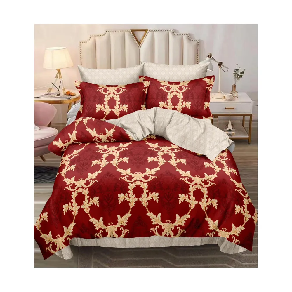 Lenjerie de pat dublu, bumbac finet, 6 piese - SIPRR60-487