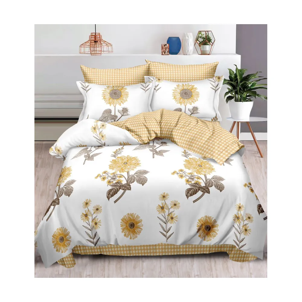 Lenjerie de pat dublu, bumbac finet, 6 piese - SIPRR60-489