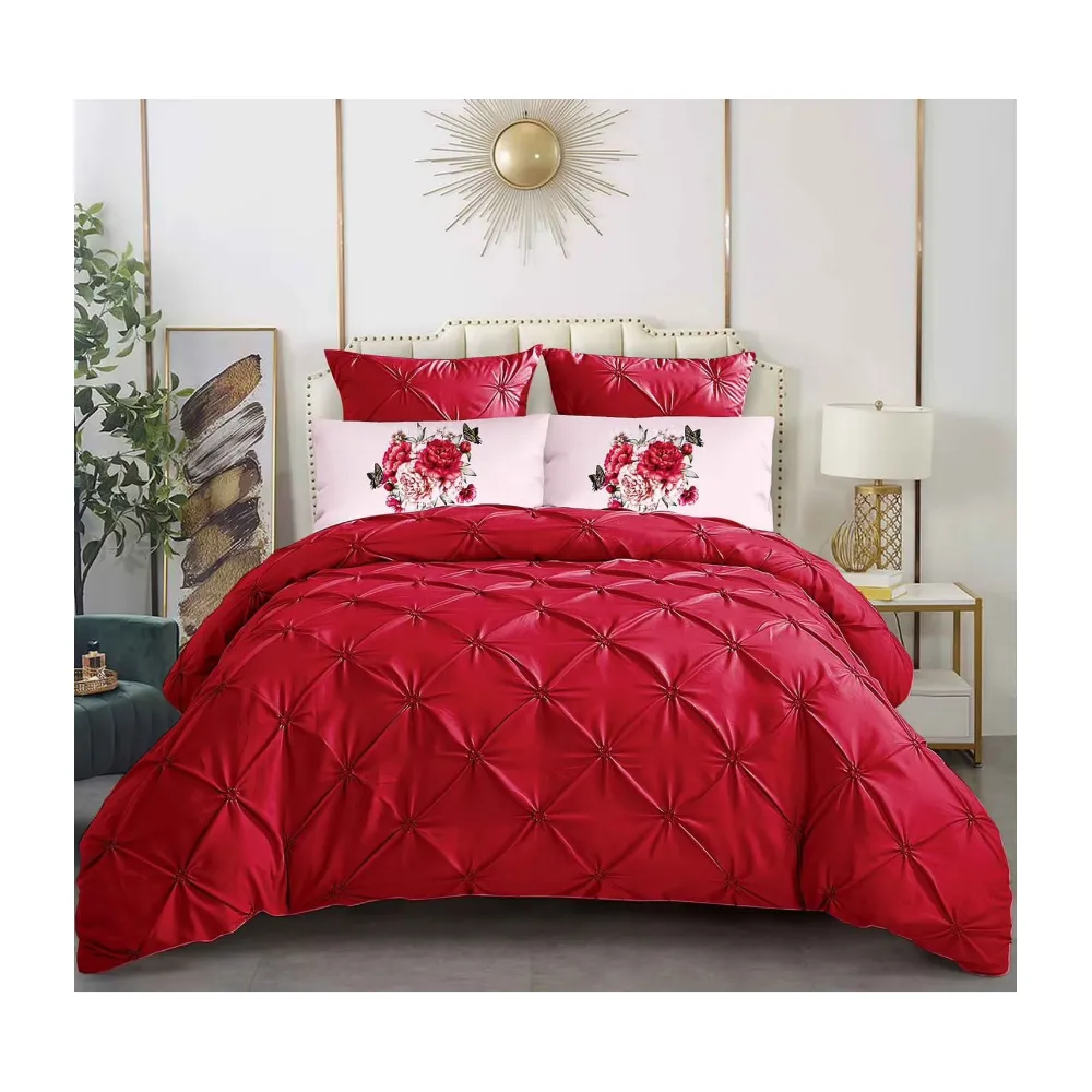 Lenjerie de Pat Finet, Pliuri Brodate, 6 pcs - CPL27