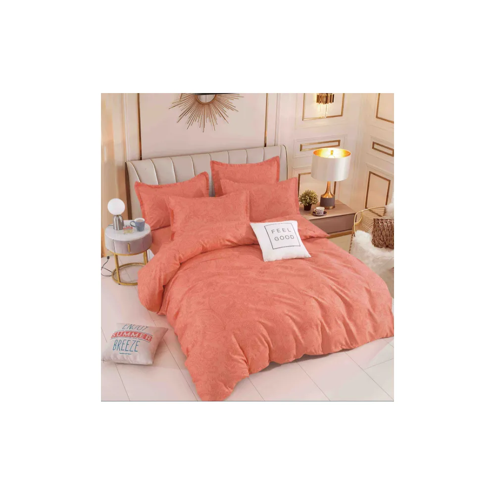 Lenjerie de Pat, Bumbac Finet, 6 Piese, Pat Dublu -JO82