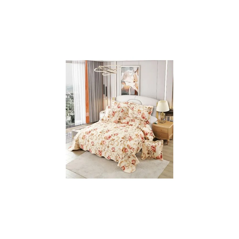 Set Cuvertura de Pat din Bumbac, 5 Piese- EAT47