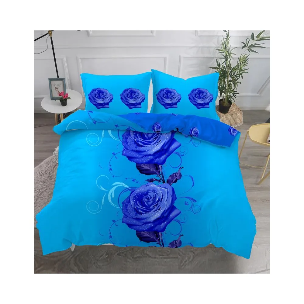 Lenjerii de Pat Finet 3D, 4 Piese, Pat Dublu - SIPRD-18