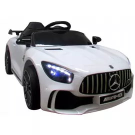 Masinuta electrica cu telecomanda Mercedes AMG GTR-S R-Sport - Alb