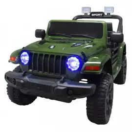 Masinuta electrica cu telecomanda cu baterii si functie de balansare Jeep X10 TS-159 R-Sport - Verde