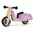 Bicicleta de echilibru din lemn cu roti EVA Ecotoys LC-V1330 - Violet cu fluturasi