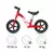 Bicicleta fara pedale cu cadru din magneziu Kidwell Rocky Red