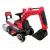 Excavator electric pe baterie cu muzica si lumini LED C3 R-Sport - Rosu