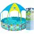 Piscina structura metalica, pentru copii, rotunda, cu pavilion, 244x51 cm, Bestway
