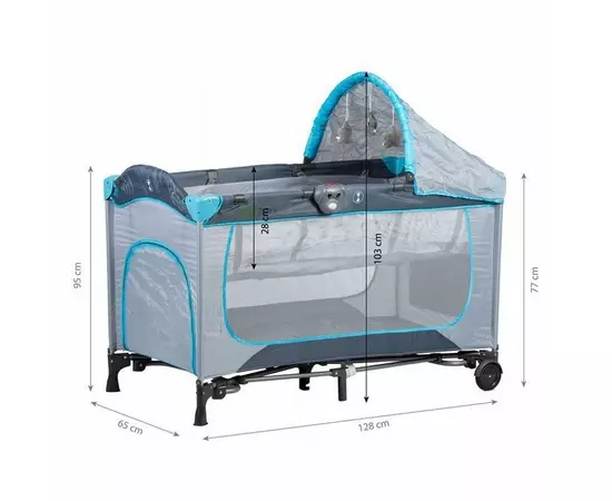 Patut Eurogloria Olek cu sertar - Gri