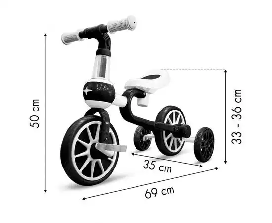 Patut Eurogloria Como culisant cu sertar - Alb cu Roz + Saltea cocos confort 120 x 60 x 12 cm
