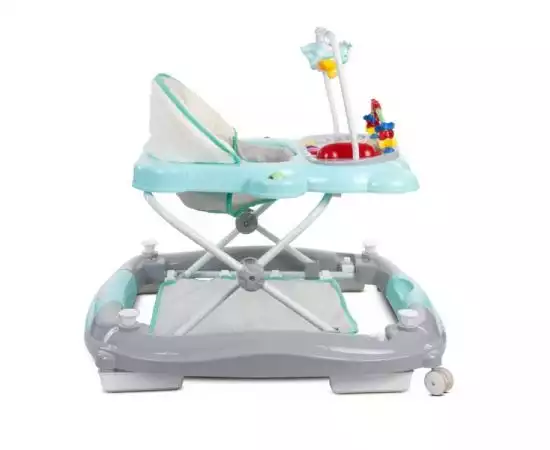 Antemergator multifunctional pentru Copii din Lemn Natural Zoo ECOTOYS MA087, 3 in 1