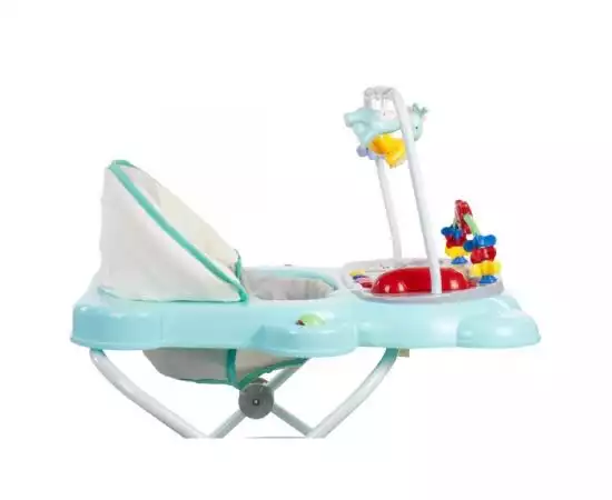 Antemergator multifunctional pentru Copii din Lemn Natural Zoo ECOTOYS MA087, 3 in 1