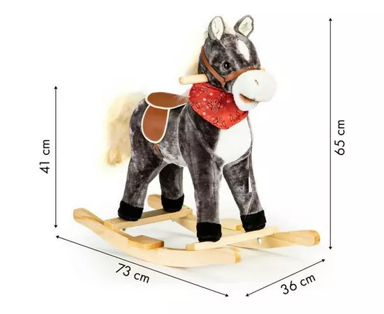 Trotineta cu sezut si 3 roti cu LED Ecotoys YM-SC-6 - Rosu