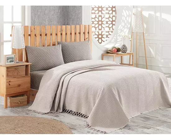 Casuta de papusi din lemn cu lift si mobilier Ecotoys W08125