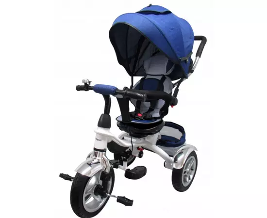 Tricicleta cu pedale 3 in 1 R-Sport T3 - Jeans