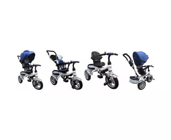 Tricicleta cu pedale 3 in 1 R-Sport T3 - Jeans