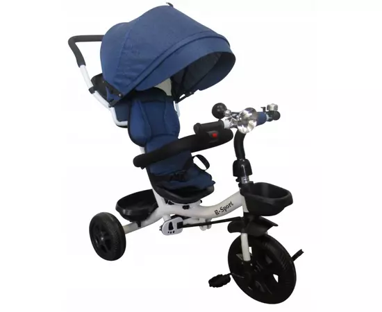 Tricicleta cu pedale 3 in 1 R-Sport T4 - Blue Jeans Tricicleta cu pedale 3 in 1 R-Sport T4 - Blue Jeans