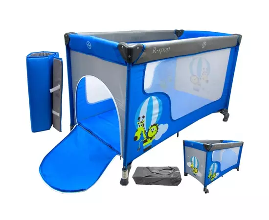 Patut pliabil R-Sport K2 - Albastru