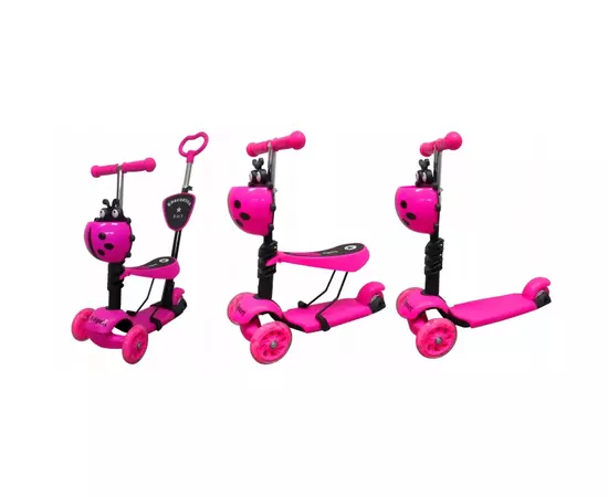 Trotineta 5 in 1 R-Sport H3 - Roz