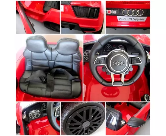 Masinuta electrica cu telecomanda Audi R8 R-Sport - Rosu Masinuta electrica cu telecomanda Audi R8 R-Sport - Rosu