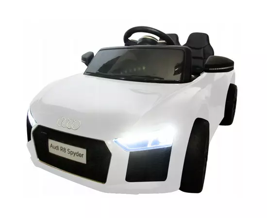 Masinuta electrica cu telecomanda Audi R8 R-Sport - Alb