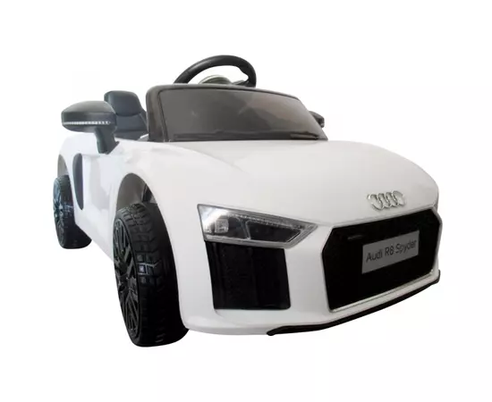 Masinuta electrica cu telecomanda Audi R8 R-Sport - Alb