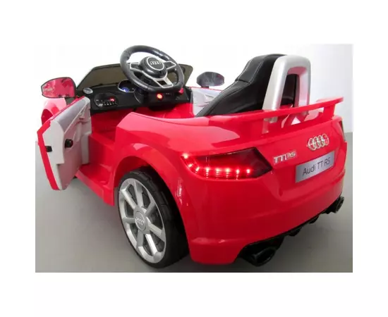 Masinuta electrica cu telecomanda, roti EVA, scaun piele Audi TT R-Sport - Rosu