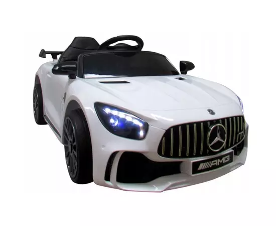 Masinuta electrica cu telecomanda Mercedes AMG GTR-S R-Sport - Alb