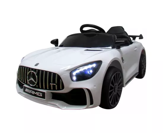 Masinuta electrica cu telecomanda Mercedes AMG GTR-S R-Sport - Alb