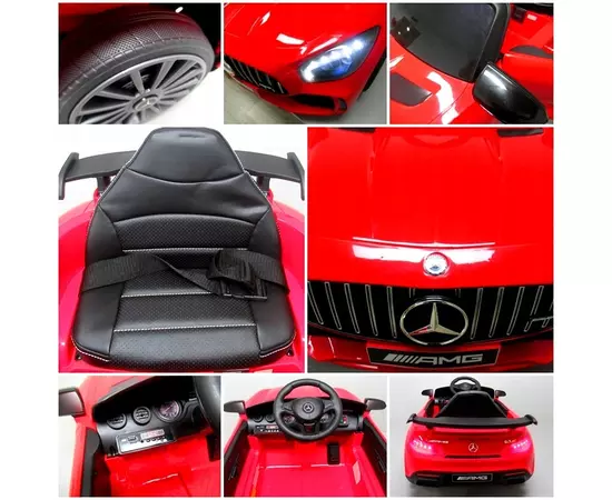 Masinuta electrica cu telecomanda Mercedes AMG GTR-S R-Sport - Rosu