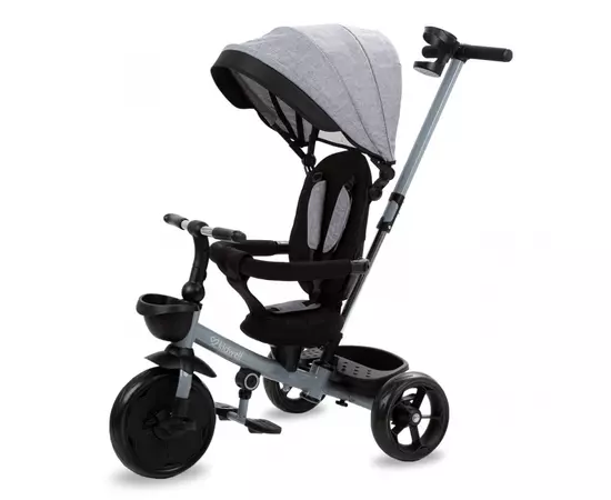 Tricicleta cu sezut rotativ si roti cu spuma EVA Kidwell Axel - Gri