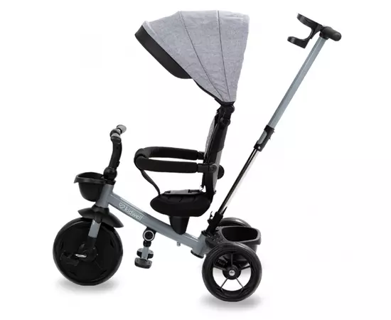 Tricicleta cu sezut rotativ si roti cu spuma EVA Kidwell Axel - Gri