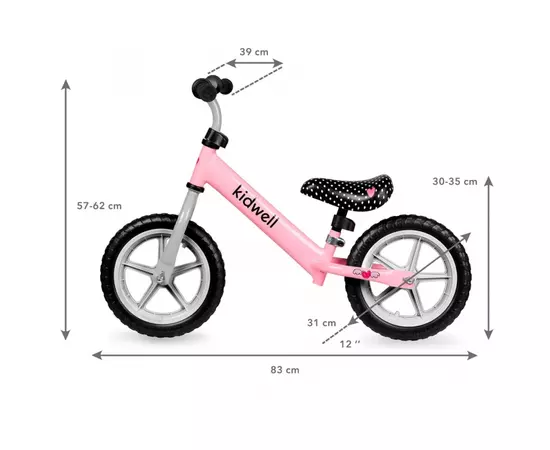 Bicicleta Fara Pedale Kidwell Rebel Pink