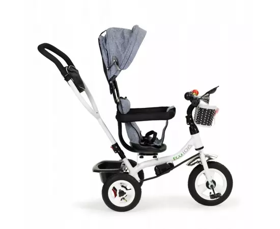 Tricicleta cu sezut rotativ Ecotoys JM-066-9L - Gri