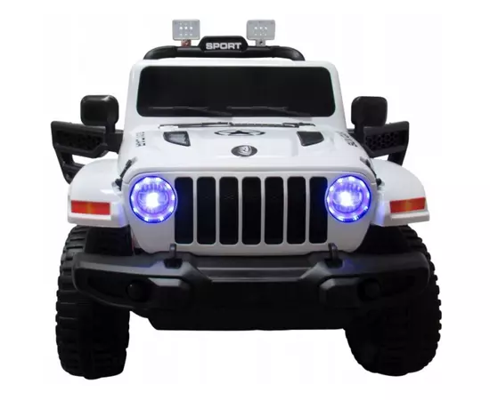 Masinuta electrica cu telecomanda cu baterii si functie de balansare Jeep X10 TS-159 R-Sport - Alb