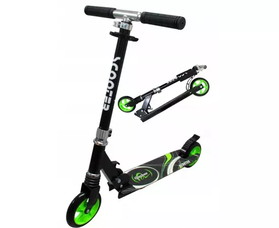 Trotineta pliabila cu roti de 145 mm R-Sport H7 - Negru - Verde