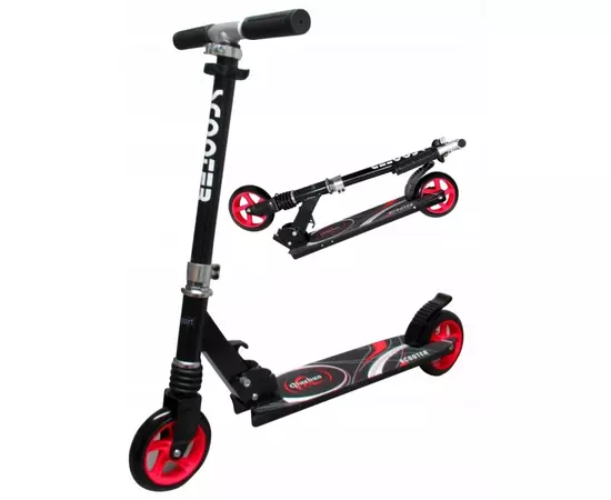 Trotineta pliabila cu roti de 145 mm R-Sport H7 - Negru - Rosu