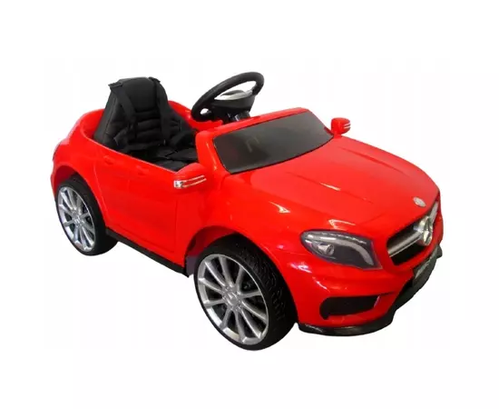 Masinuta electrica cu telecomanda, roti EVA, scaun piele Mercedes GLA45 - Rosu