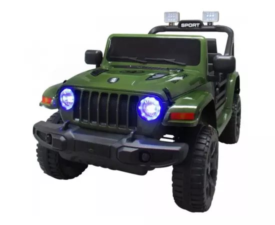 Masinuta electrica cu telecomanda cu baterii si functie de balansare Jeep X10 TS-159 R-Sport - Verde