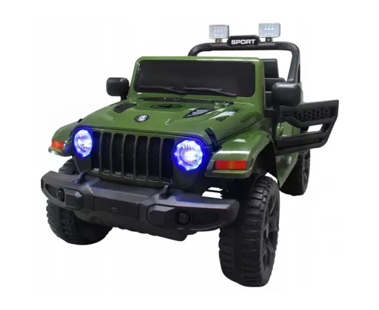 Masinuta electrica cu telecomanda cu baterii si functie de balansare Jeep X10 TS-159 R-Sport - Verde
