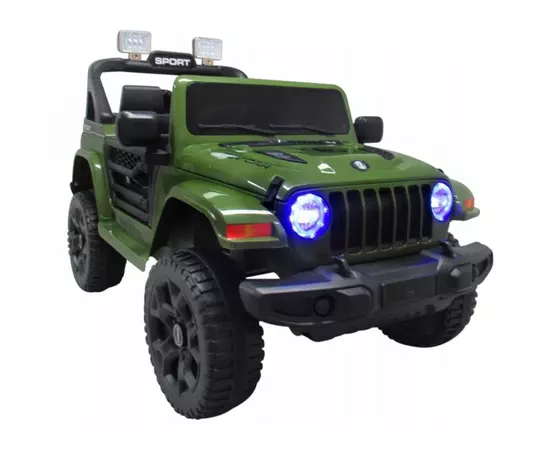 Masinuta electrica cu telecomanda cu baterii si functie de balansare Jeep X10 TS-159 R-Sport - Verde