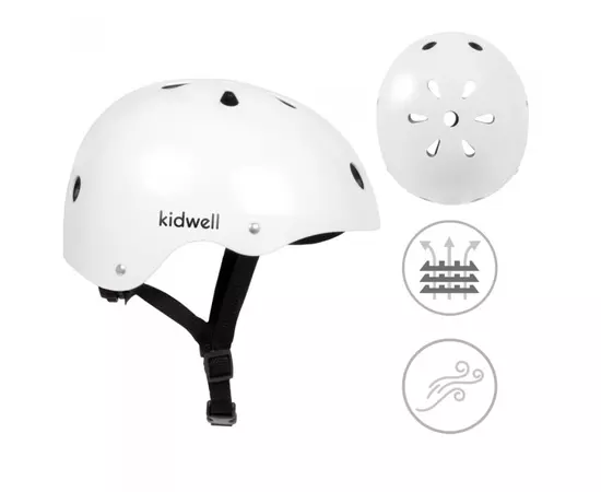 Casca de protectie pentru copii Kidwell ORIX - Alb