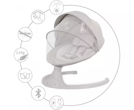 Leagan electric 2 in 1 Kidwell Luxi - Bej