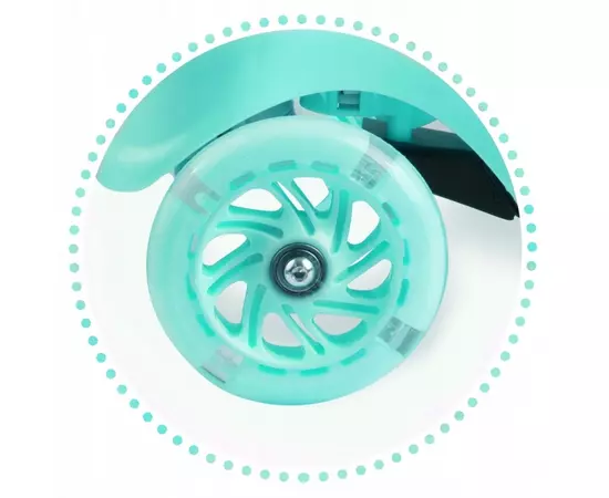 Trotineta cu roti cu LED Ricokids Piko 765000 - Turcoaz